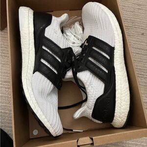 Adidas Black and White Running Shoes